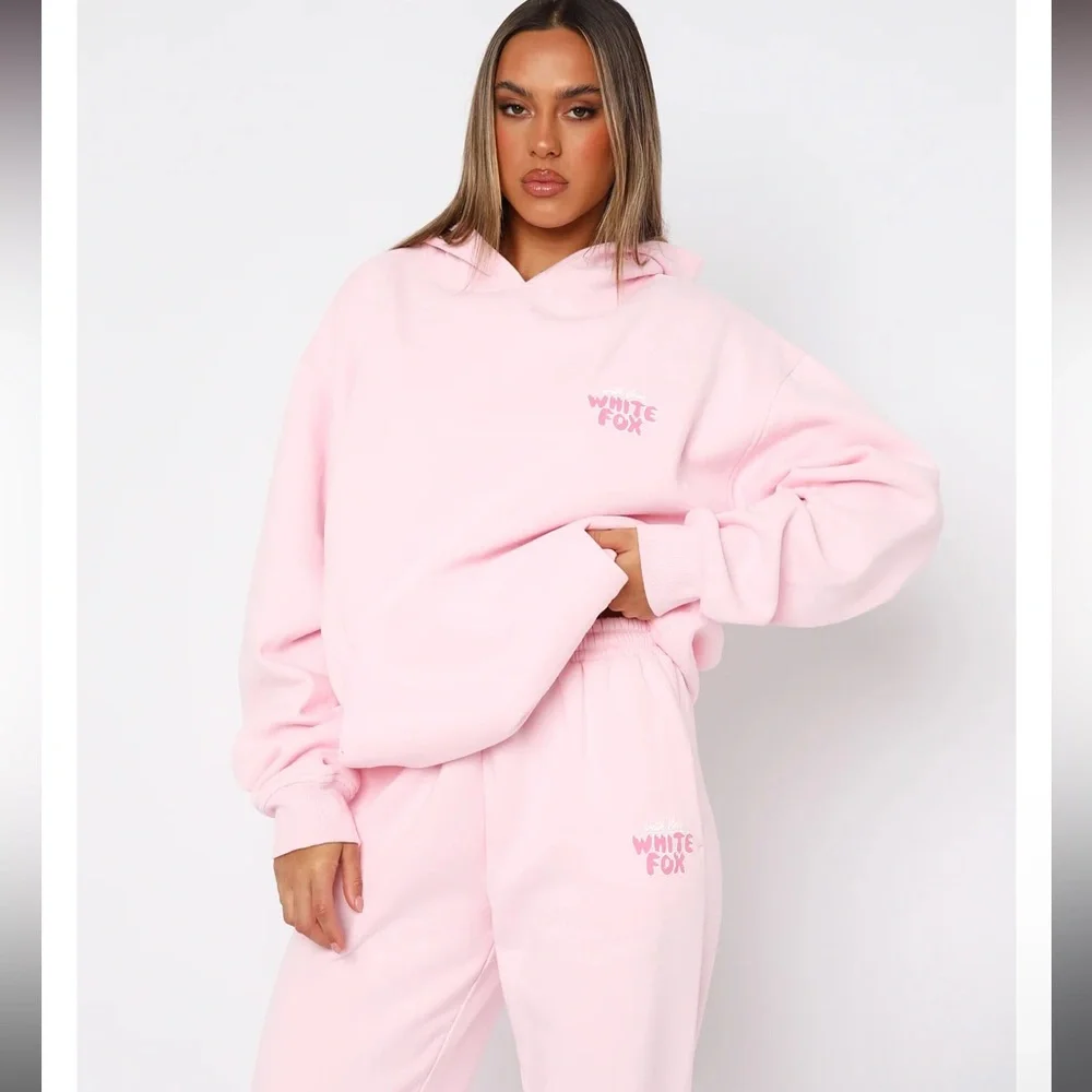 White Fox Boutique Baby Pink Hoodie - Picture 2 of 6